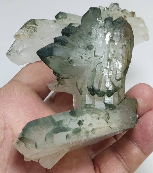 Unique shape Chlorite Quartz specimen 356 grams
