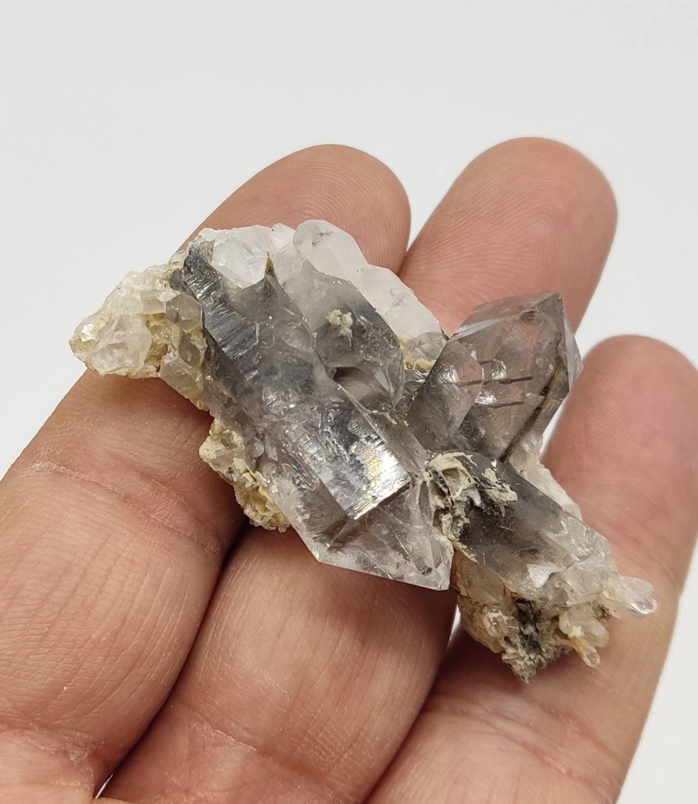 Brookite included Quartz Crystals specimen 24 grams