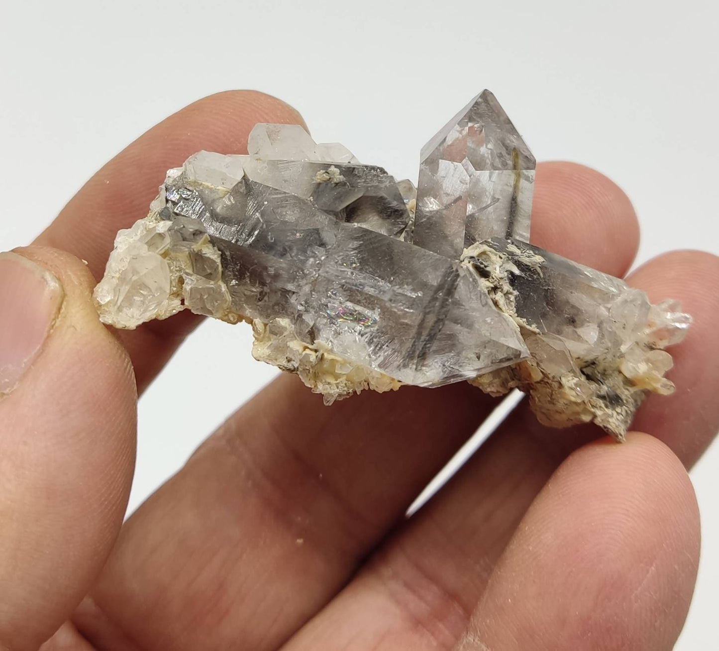 Brookite included Quartz Crystals specimen 24 grams