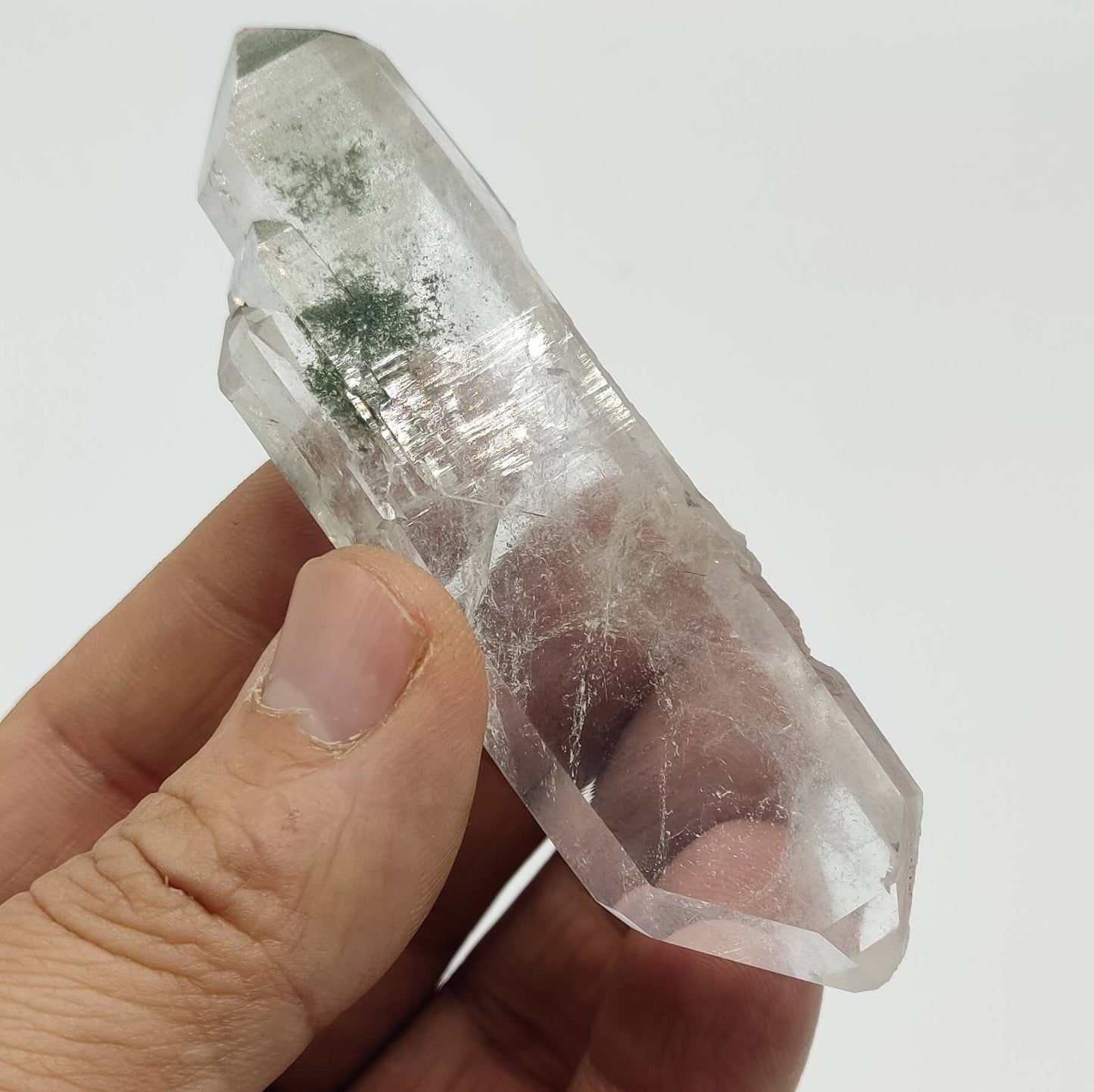 Terminated Chlorite Quartz crystal 57 grams