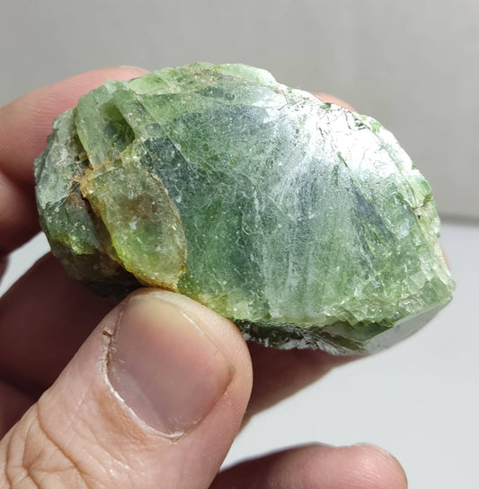 Green diopside crystal 106 grams