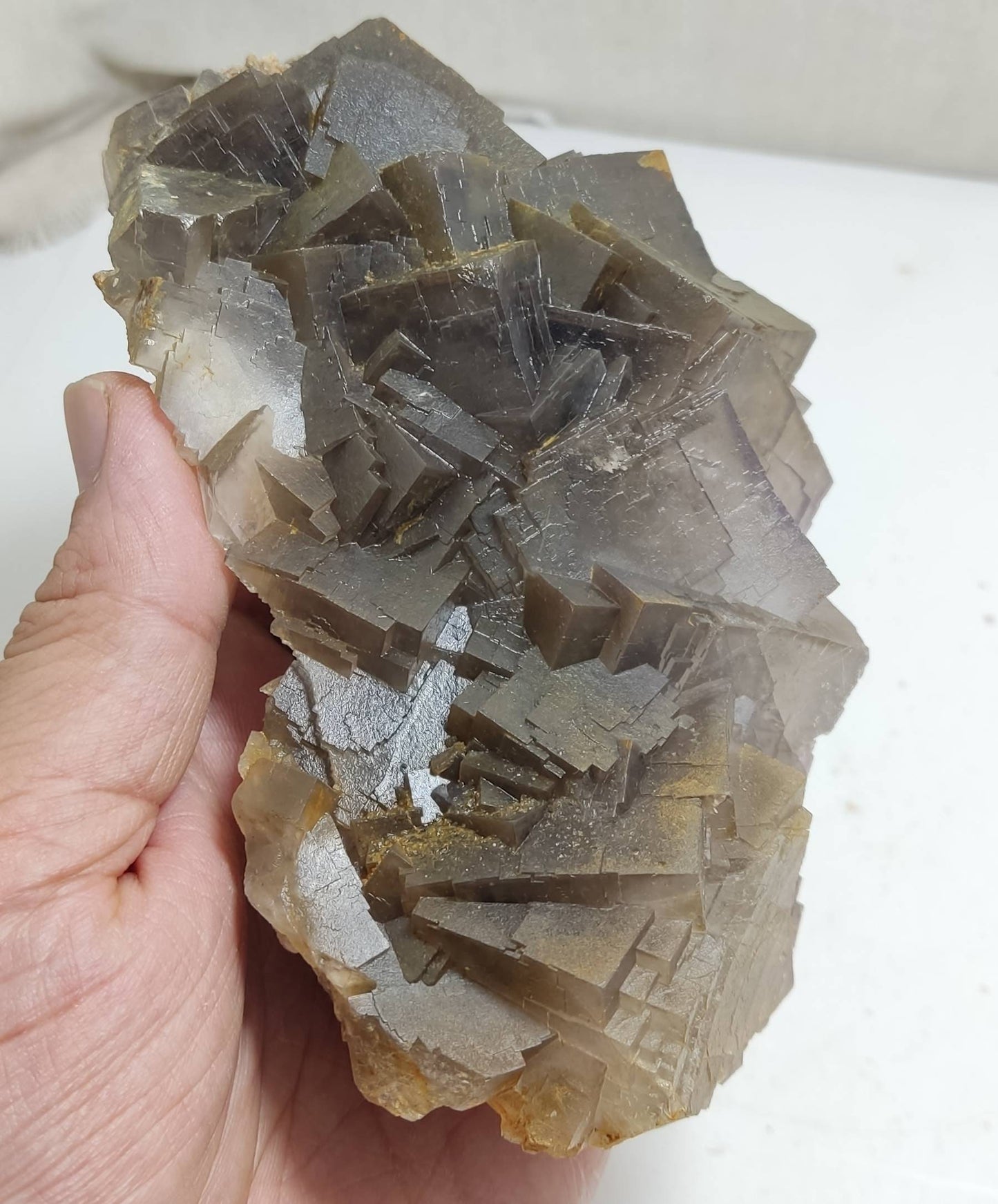 An amazing naturally terminated Fluorite cubes Cluster 1010 grams