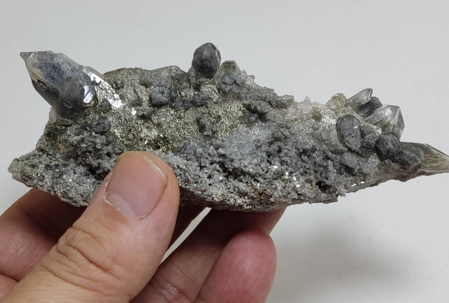 An amazing specimen of terminated lodolite quartz 97 grams