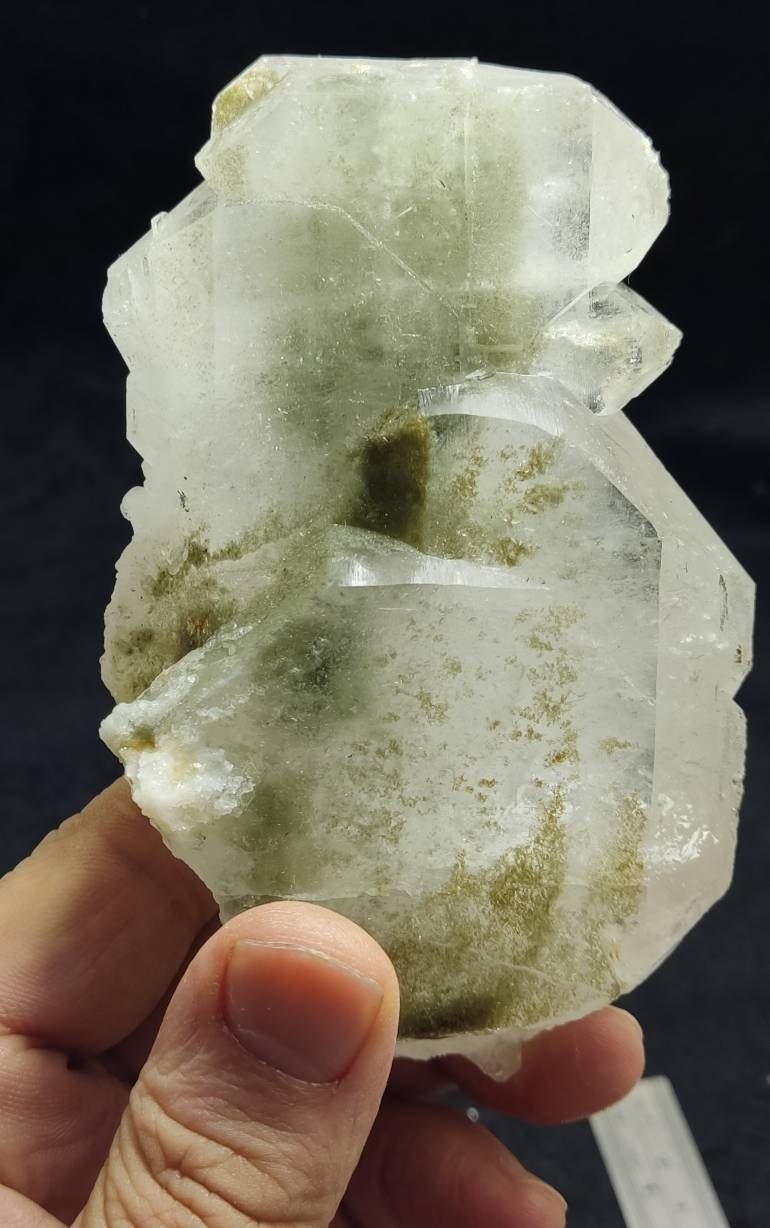 Faden quartz crystal with chlorite inclusions 388 grams