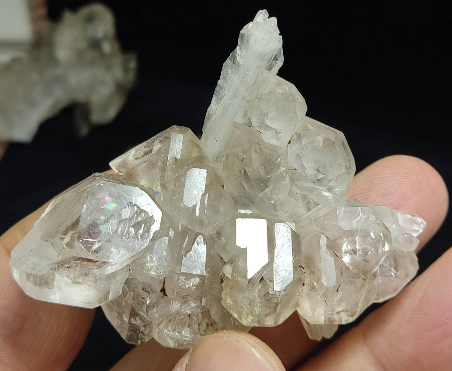 An Aesthetic Natural beautifully terminated single Skeletal Quartz Crystal 67 grams