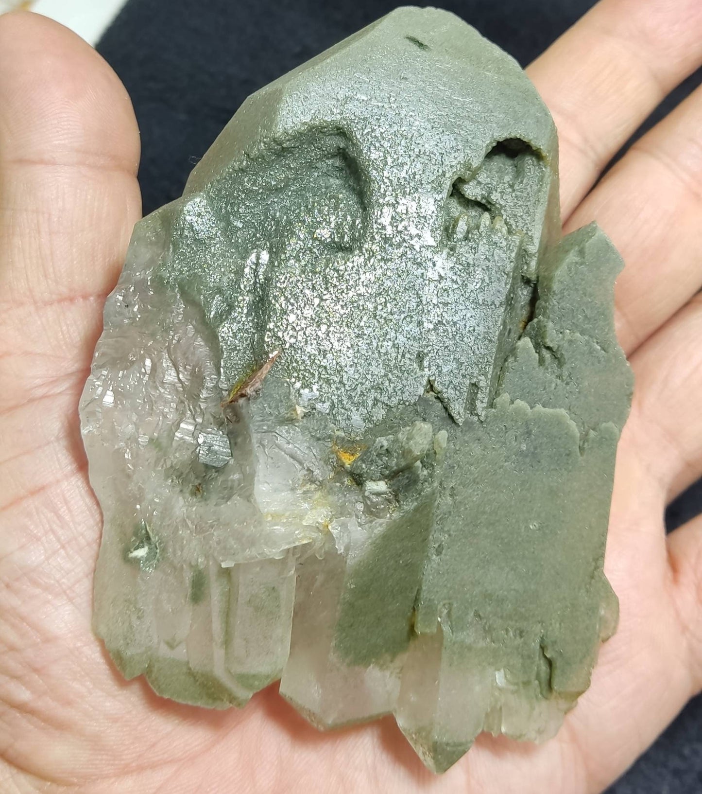 Chlorite Quartz Crystal 281 grams
