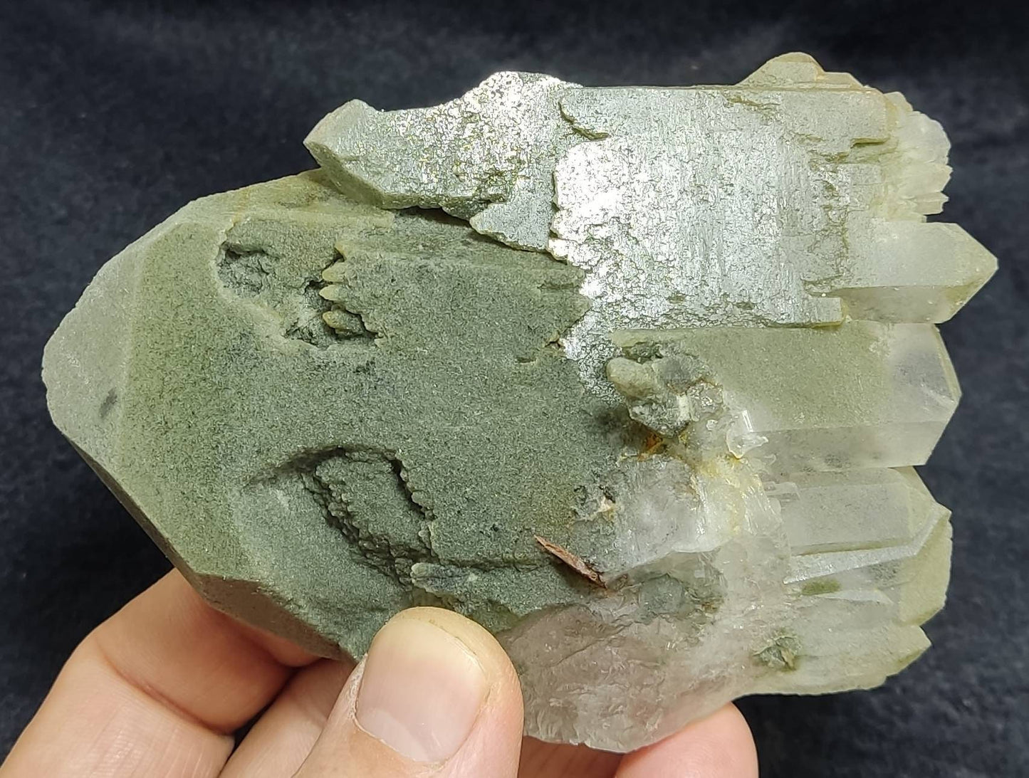Chlorite Quartz Crystal 281 grams