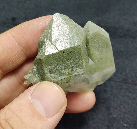 An Aesthetic Natural crystal of beautifully terminated Chlorite Quartz 65 gram