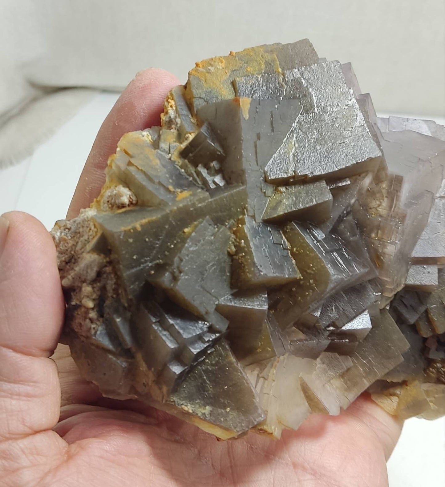 An amazing naturally terminated Fluorite cubes Cluster 1010 grams