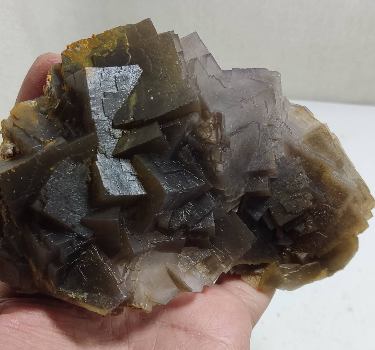 An amazing naturally terminated Fluorite cubes Cluster 1010 grams