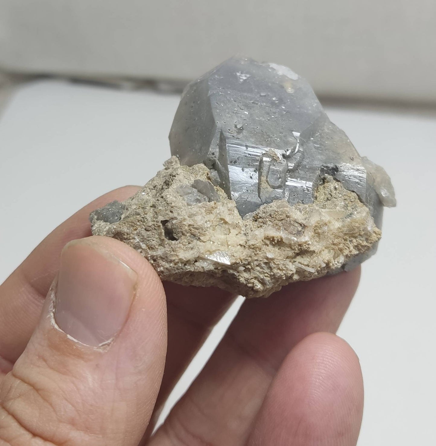 An amazing specimen of terminated lodolite quartz 66 grams