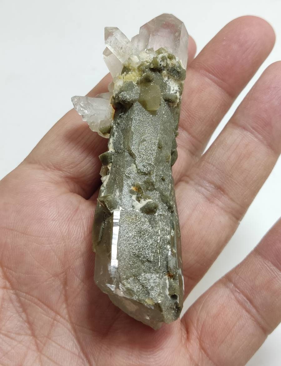 An Aesthetic Natural specimen of beautifully terminated Chlorite Quartz 73 gram