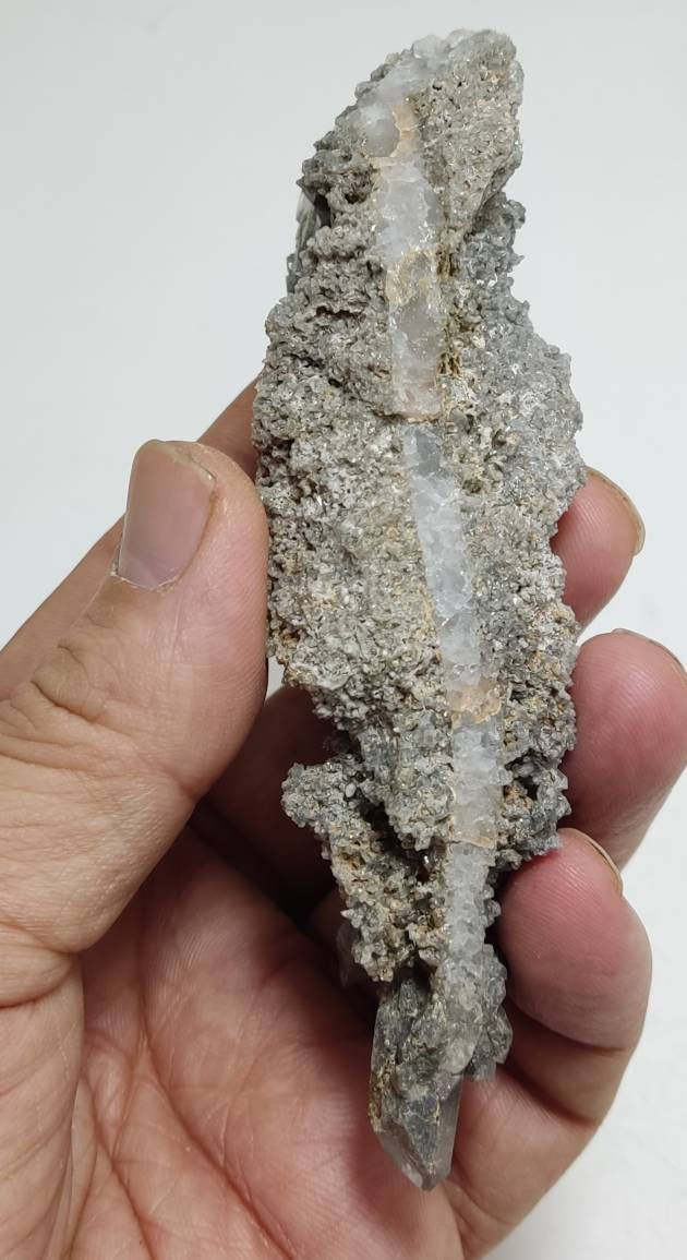 An amazing specimen of terminated lodolite quartz 97 grams