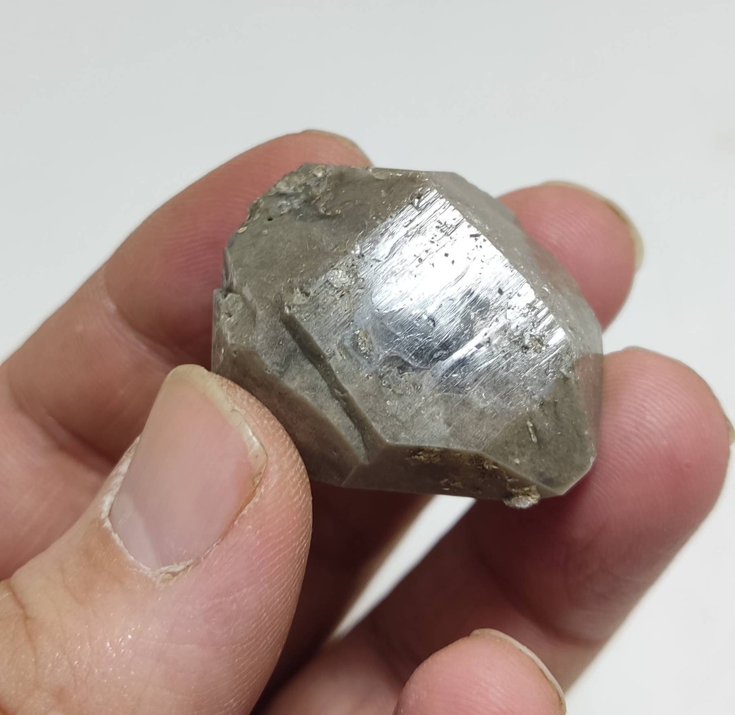 An amazing specimen of terminated lodolite-chlorite quartz 28 grams