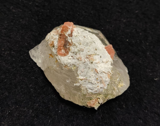 rare Väyrynenite on matrix of quartz 27 grams