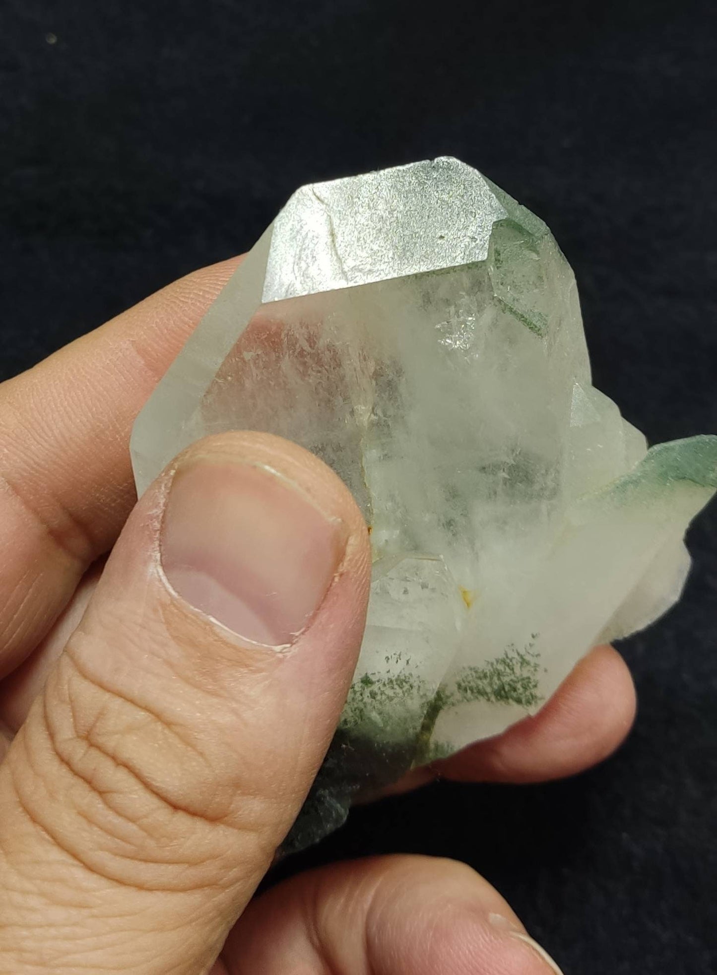 chlorite Quartz Crystal 105 grams