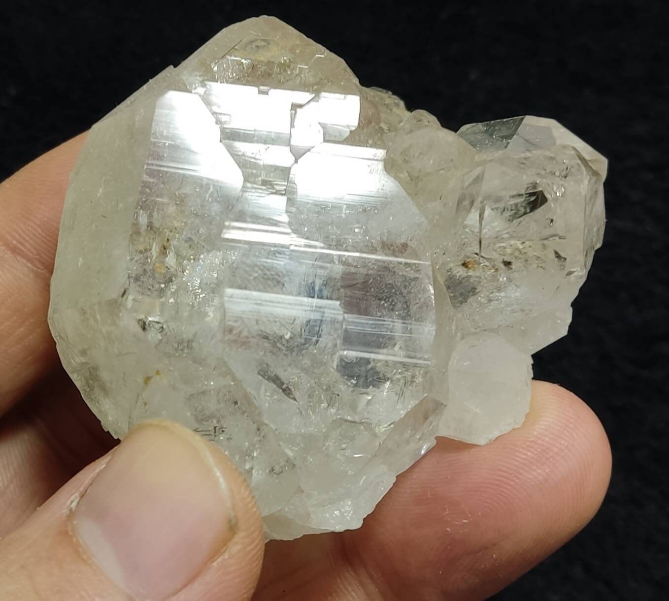 An amazing Beautiful specimen of Quartz Cluster 130 grams