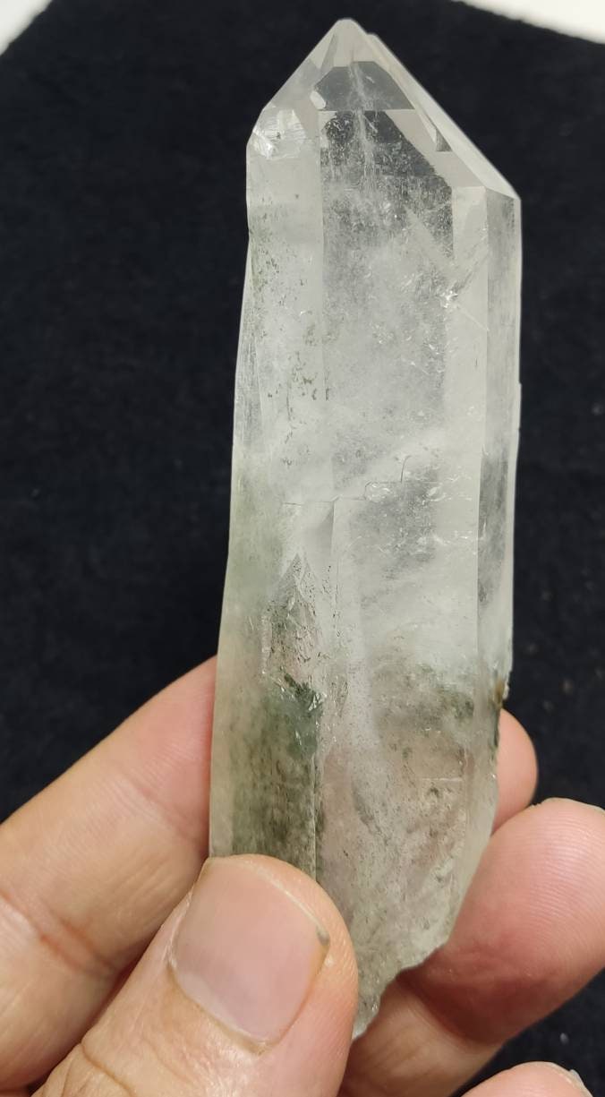 An Aesthetic Natural crystal of beautifully terminated Chlorite Quartz 121grams
