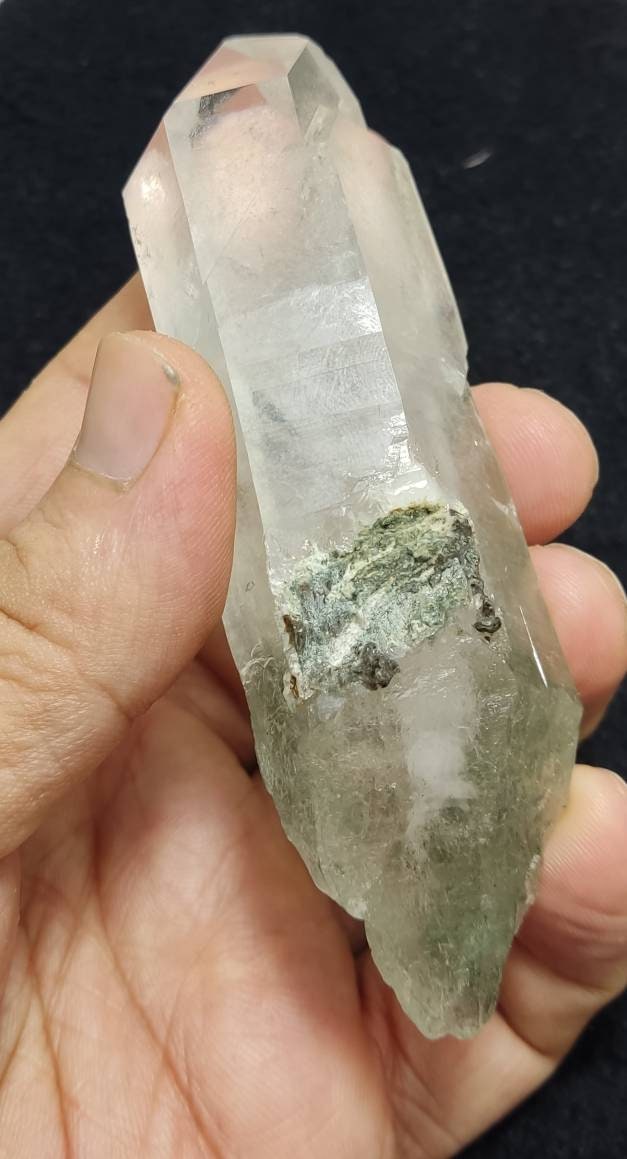 An Aesthetic Natural crystal of beautifully terminated Chlorite Quartz 121grams