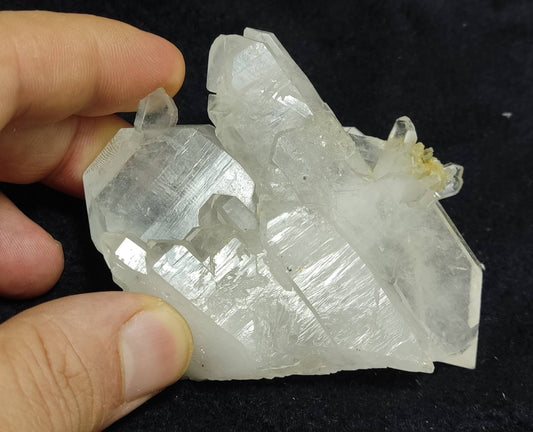 Single beautiful terminated Faden Quartz crystals specimen 152 grams