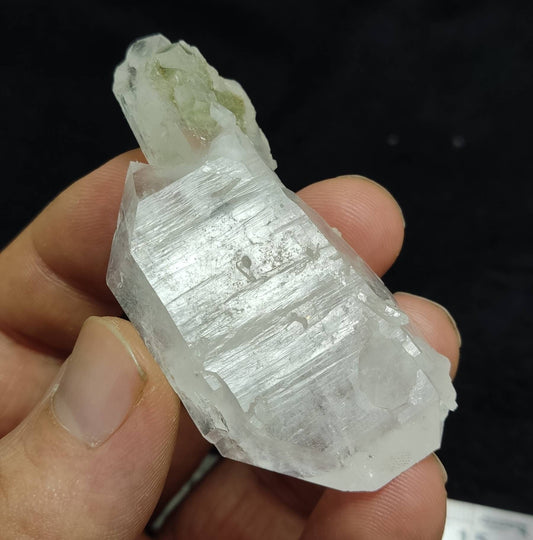 Single beautiful terminated Faden Quartz crystal specimen 46 grams