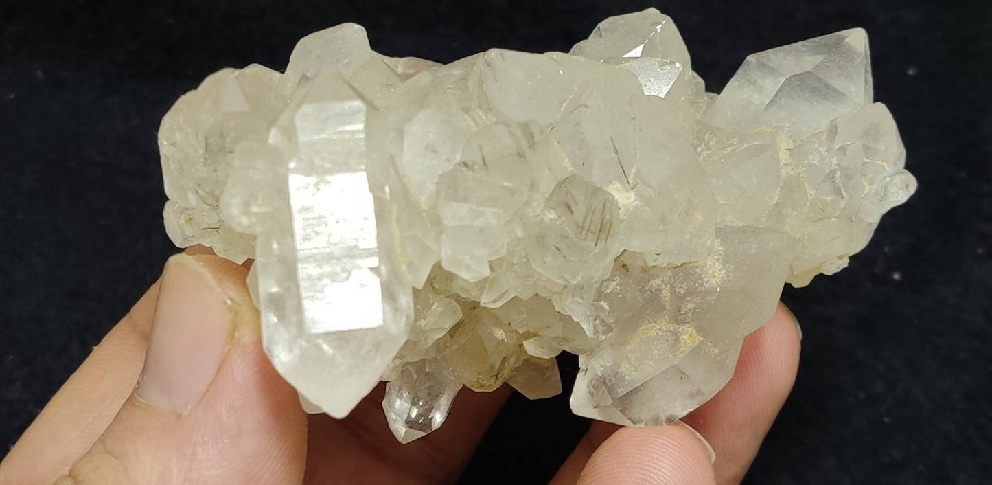 An amazing Beautiful specimen of Quartz Cluster 129 grams