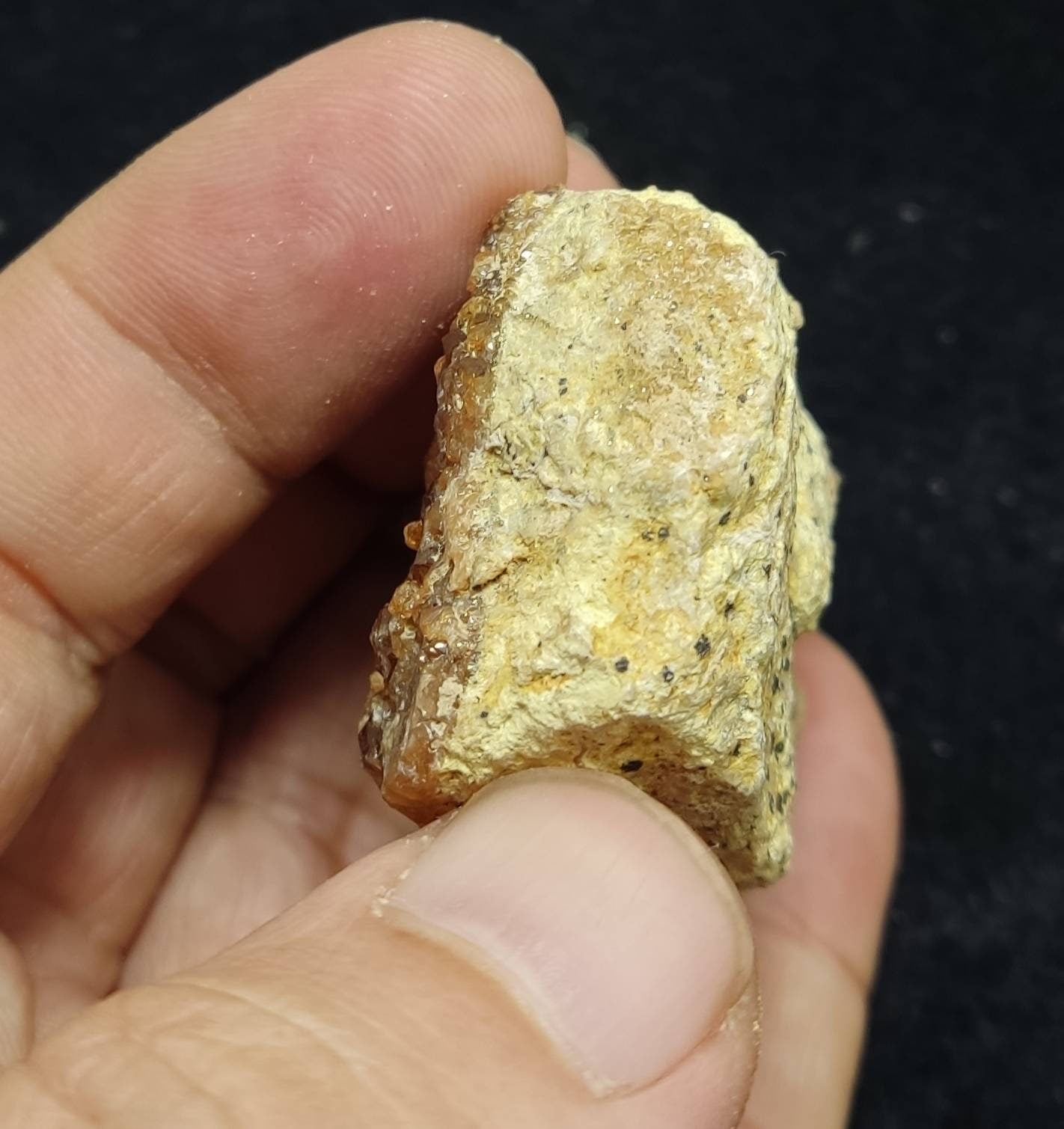 Single beautiful double sided Hessonite Garnet clusters on matrix 76 grams