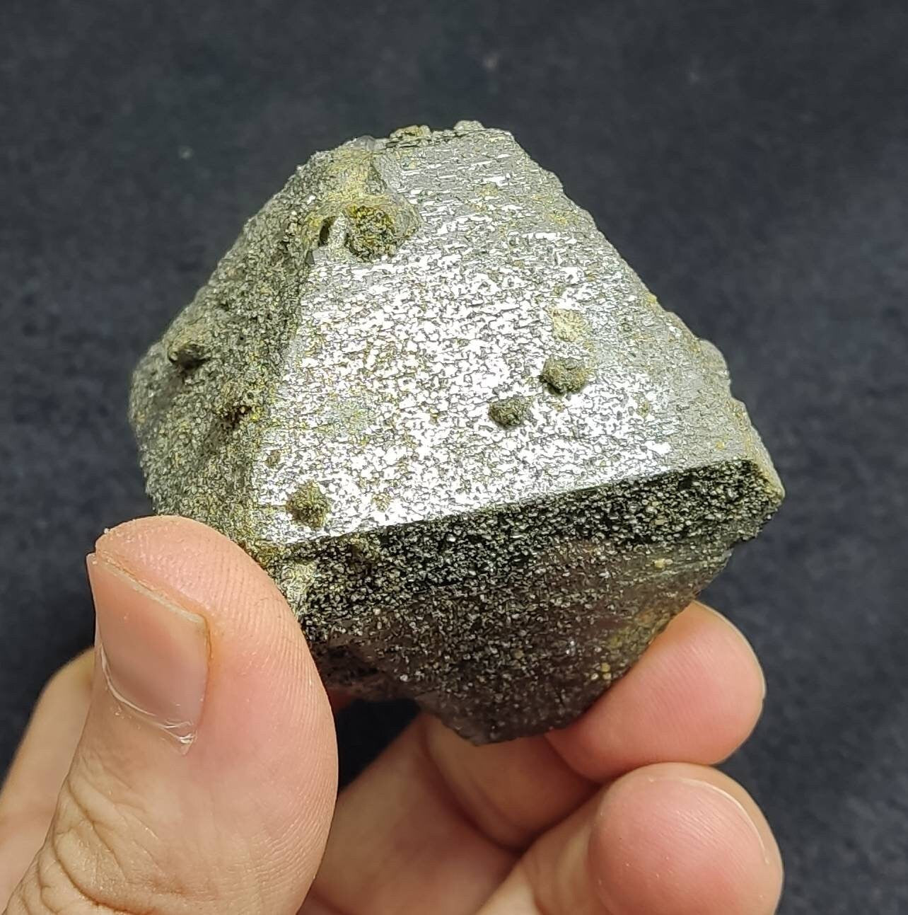 Lusterous octahedral Epidote 387 grams