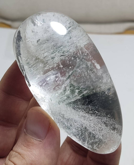 chlorite included quartz cabochon 775 carats