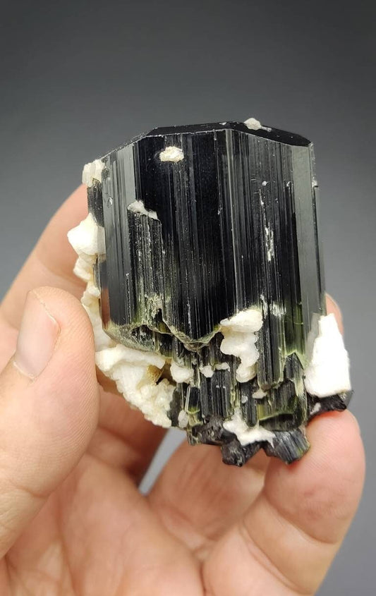 Tourmaline crystal with Albite 166 grams