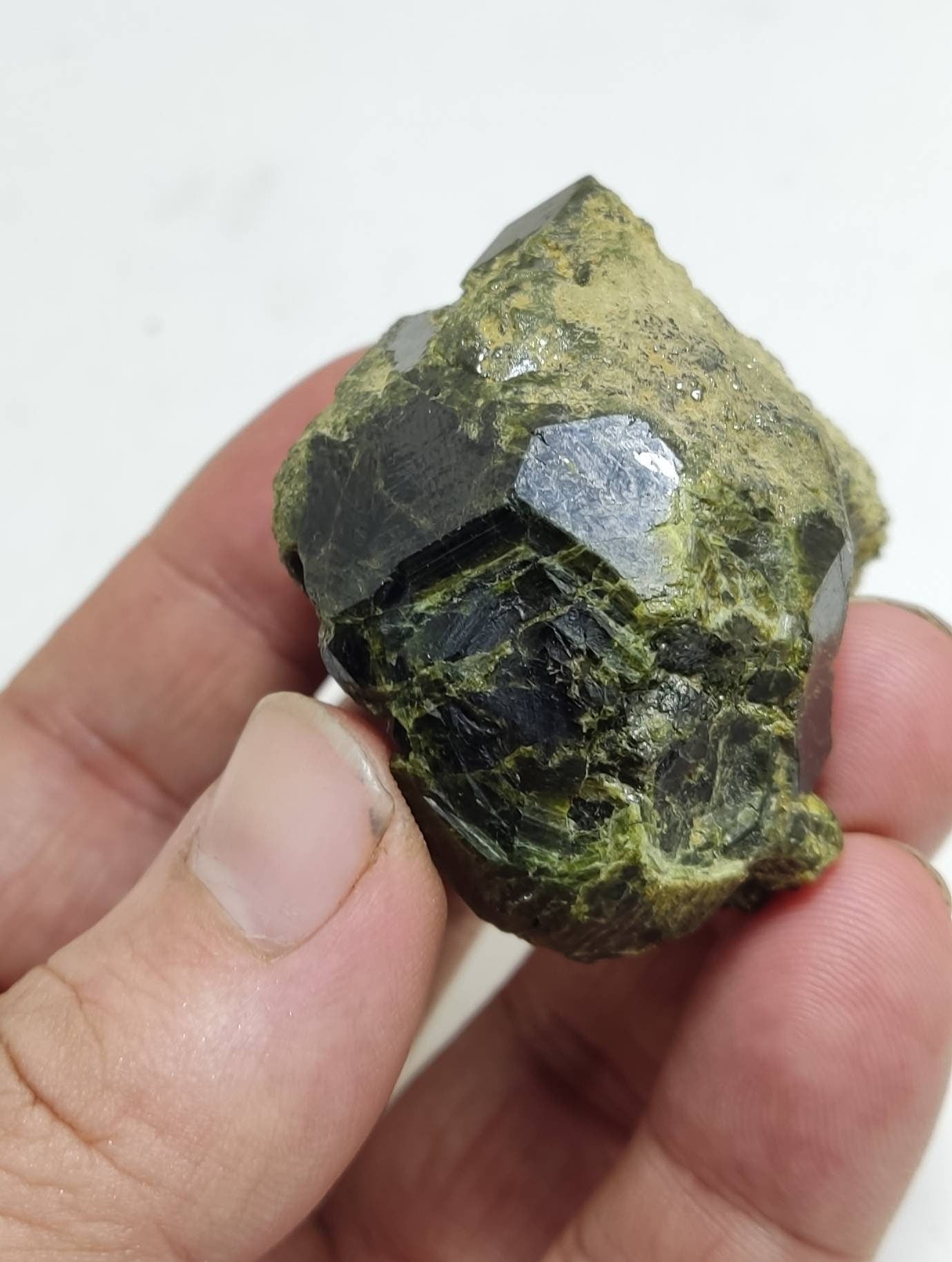 Garnet variety demantoid crystal 135 grams