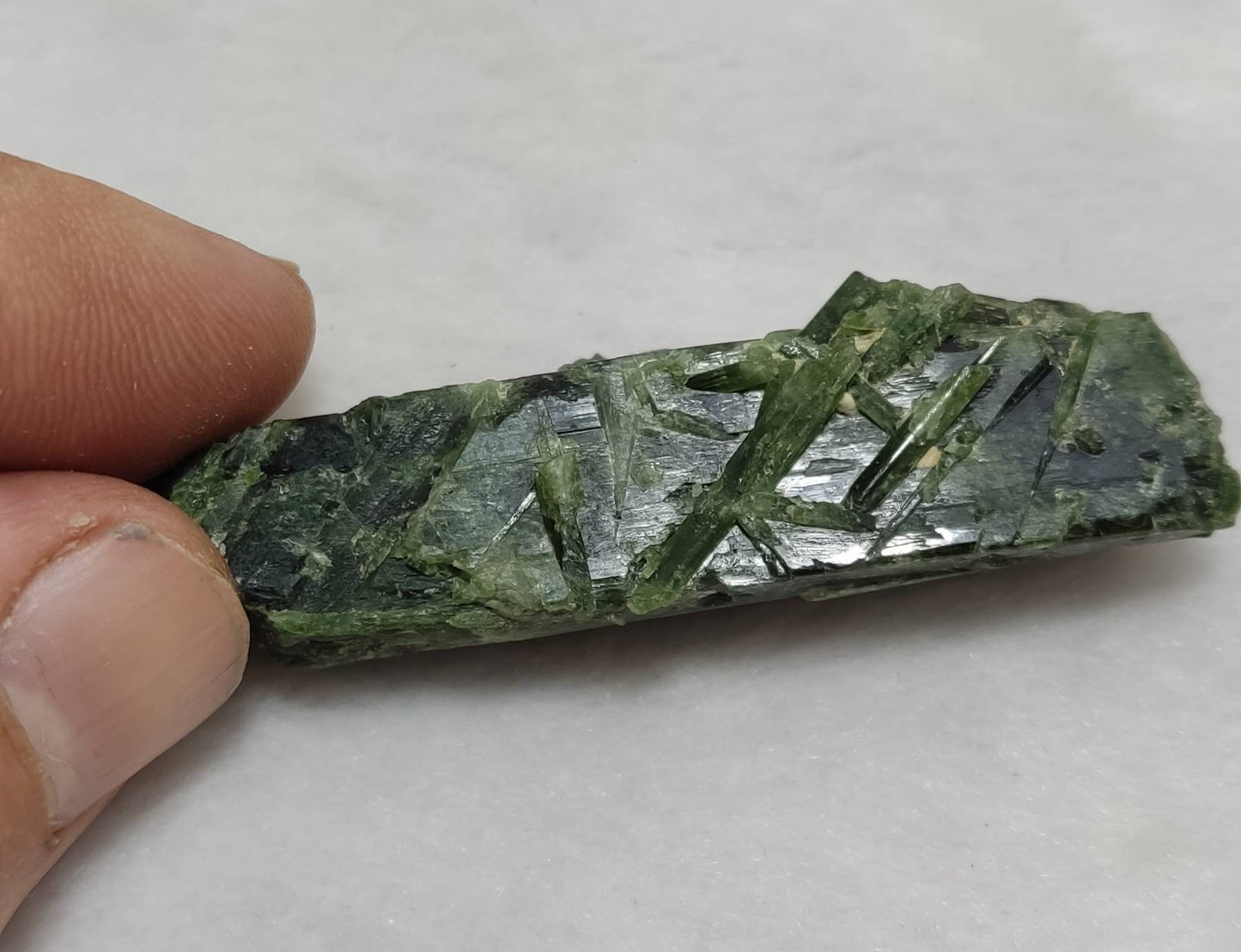 An amazing specimen of diopside crystal 28 grams