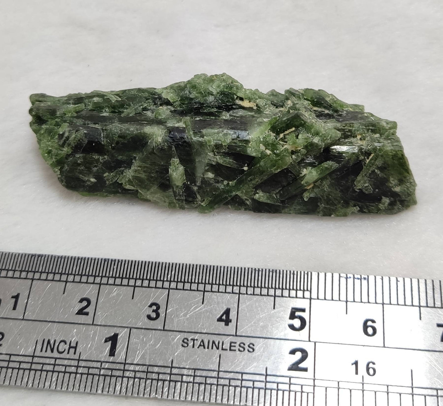 An amazing specimen of diopside crystal 28 grams