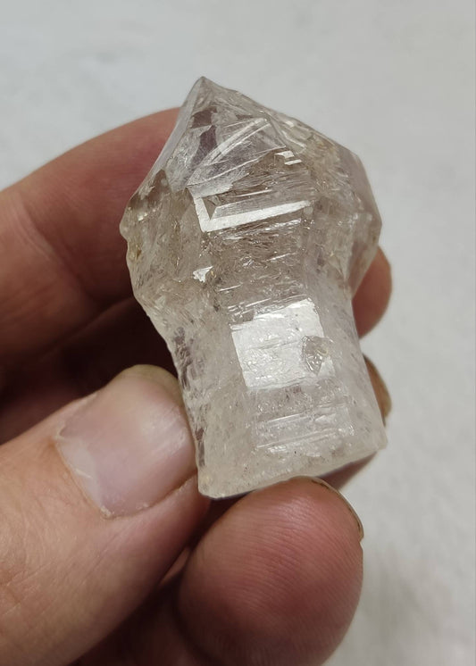 An aesthetic Single terminated Fenster scepter Quartz Crystal 30 grams