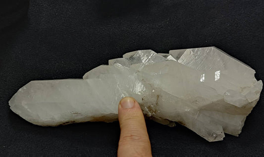 An aesthetic specimen of faden quartz crystal weighting 1kg plus