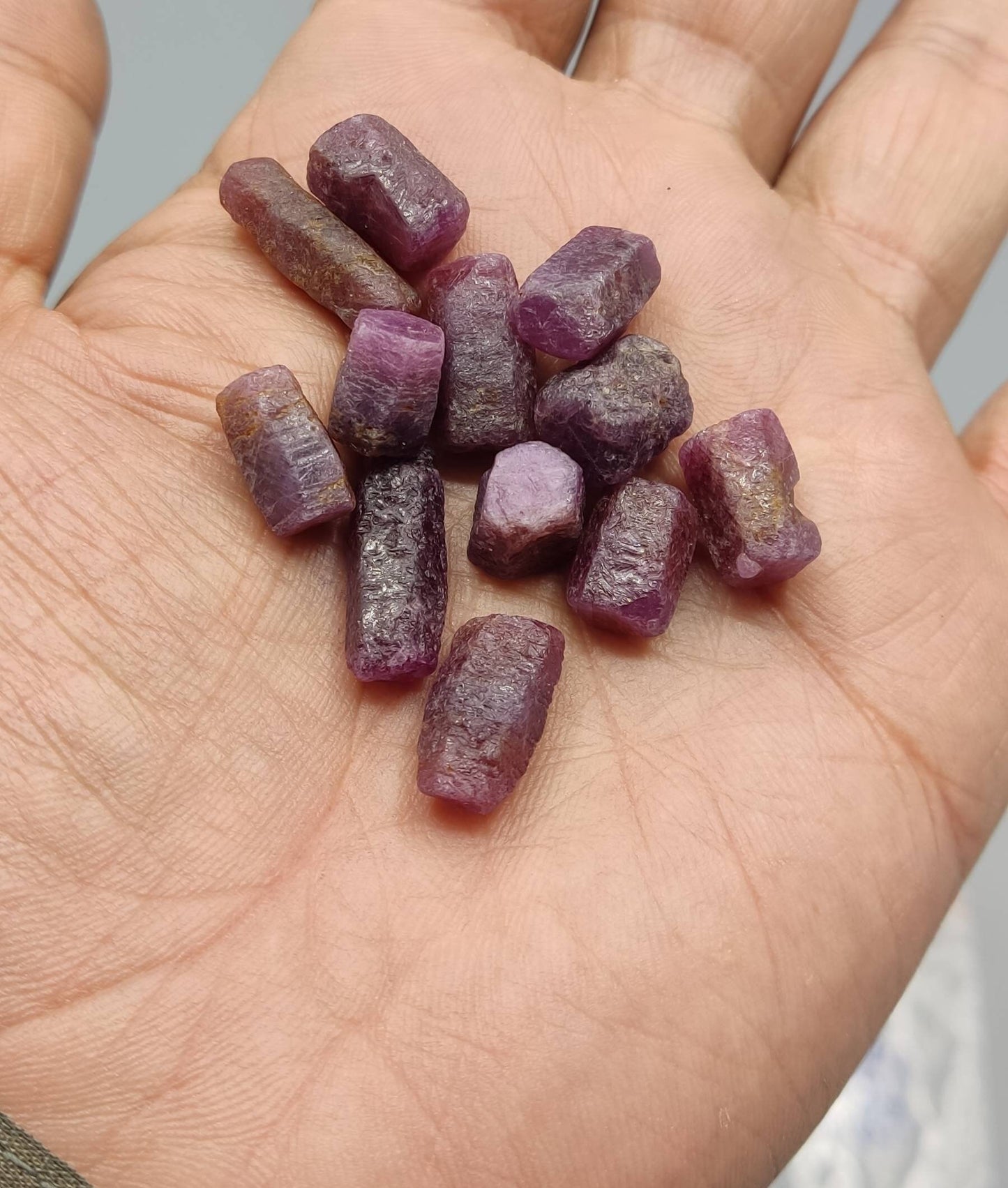 An aesthetic lot of Natural Ruby Crystals 29 grams