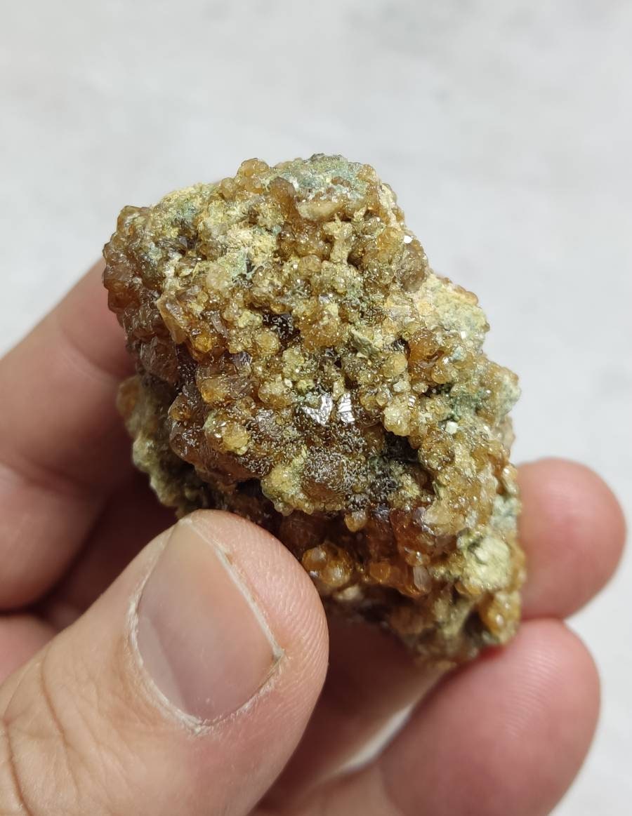 An aesthetic Single beautiful Hessonite Garnet cluster on matrix 108 grams