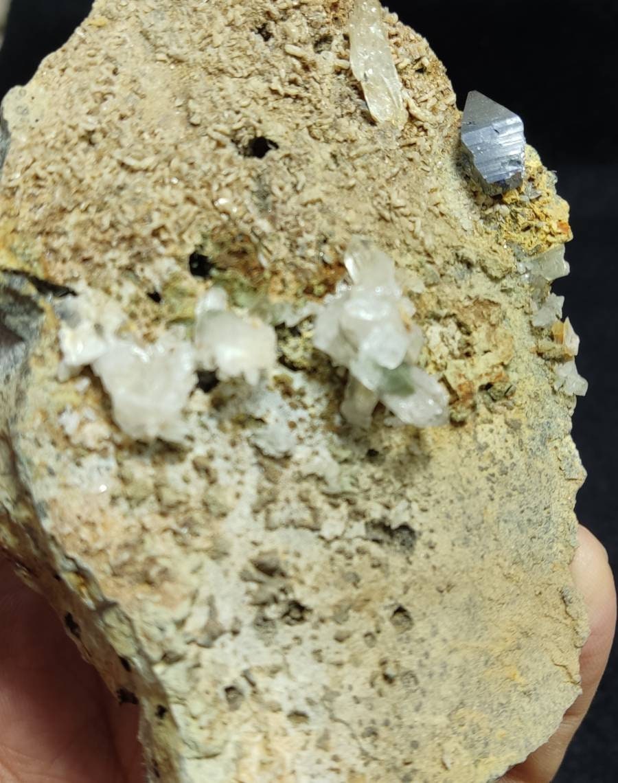 Anatase Crystal with quartz on matrix 234 grams