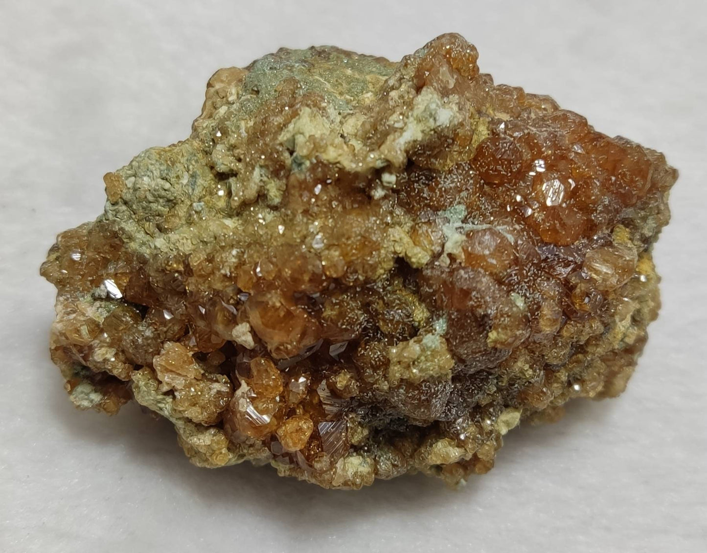 An aesthetic Single beautiful Hessonite Garnet cluster on matrix 108 grams