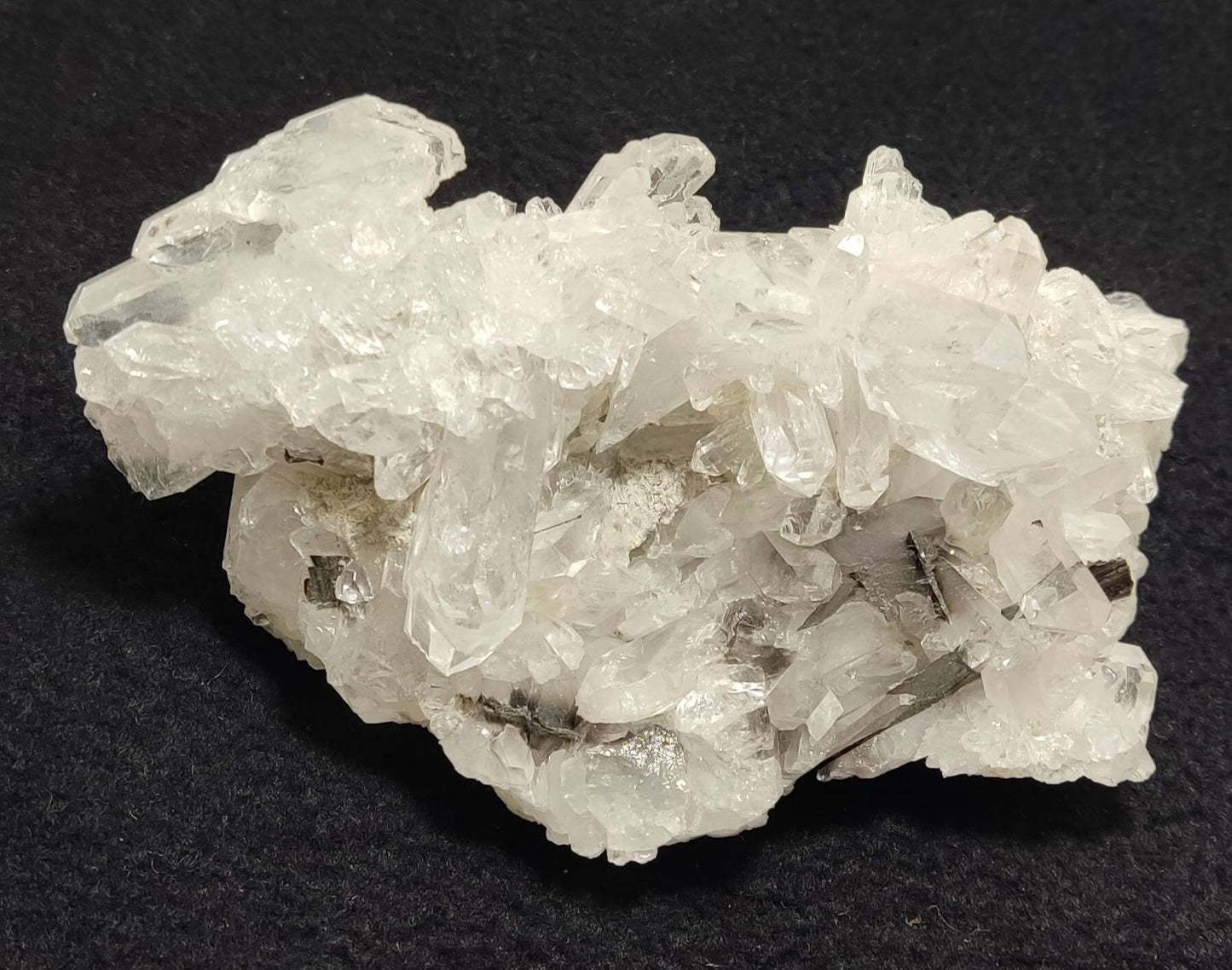 Brookite included Quartz Crystals cluster 274 grams