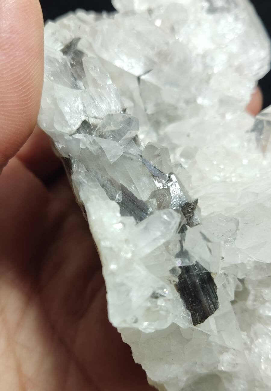 Brookite included Quartz Crystals cluster 274 grams