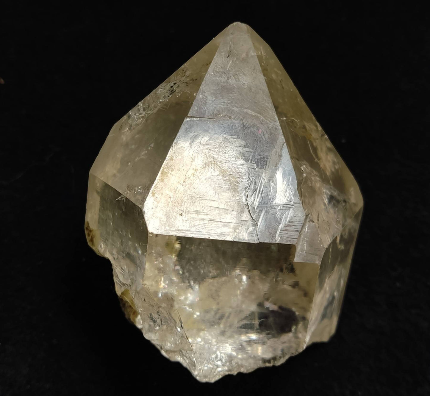 An amazing specimen of terminated Quartz Crystal 216 grams