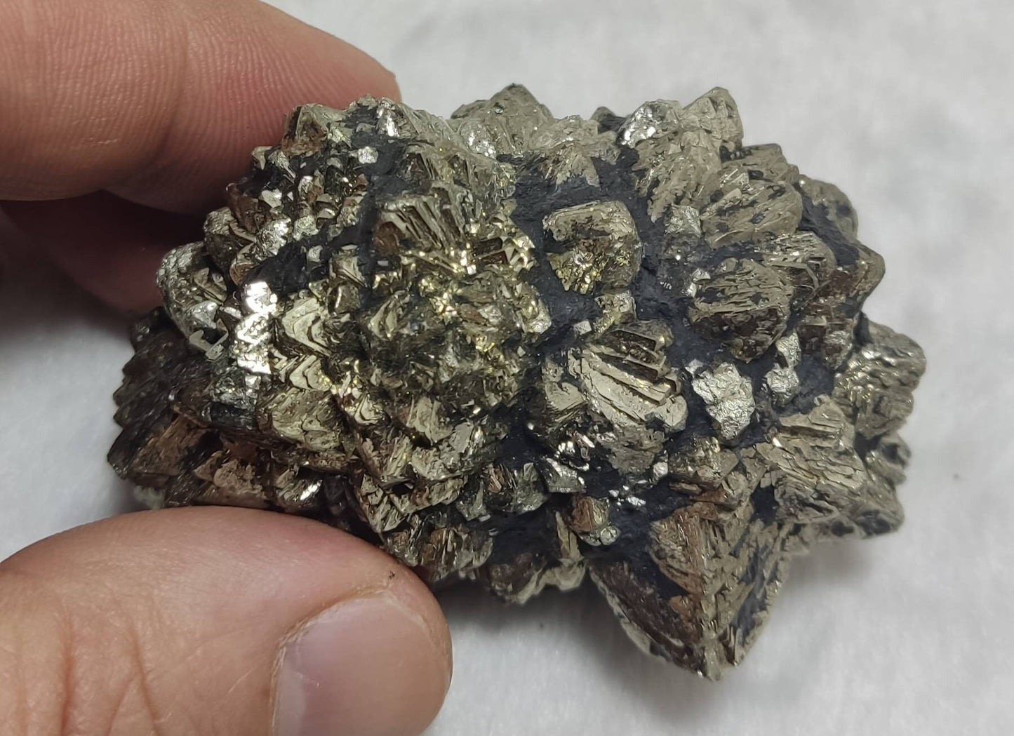 An amazing specimen of pyrite/marcasite 252 grams