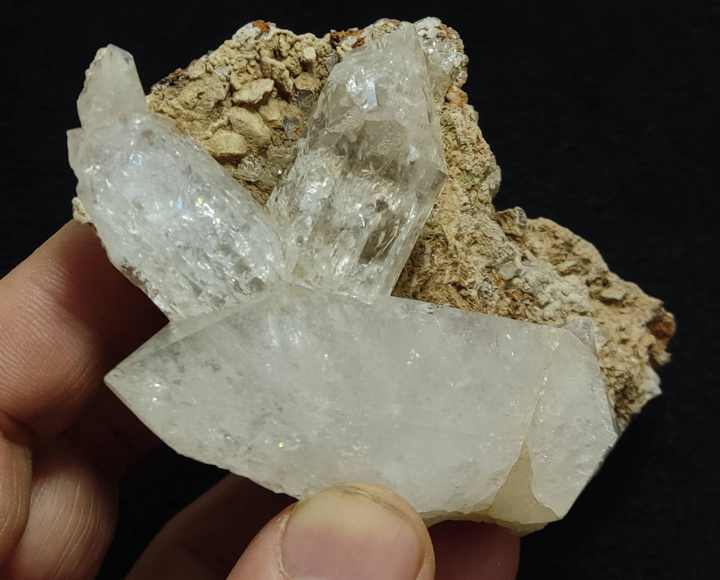 Quartz Crystals on matrix 209 grams