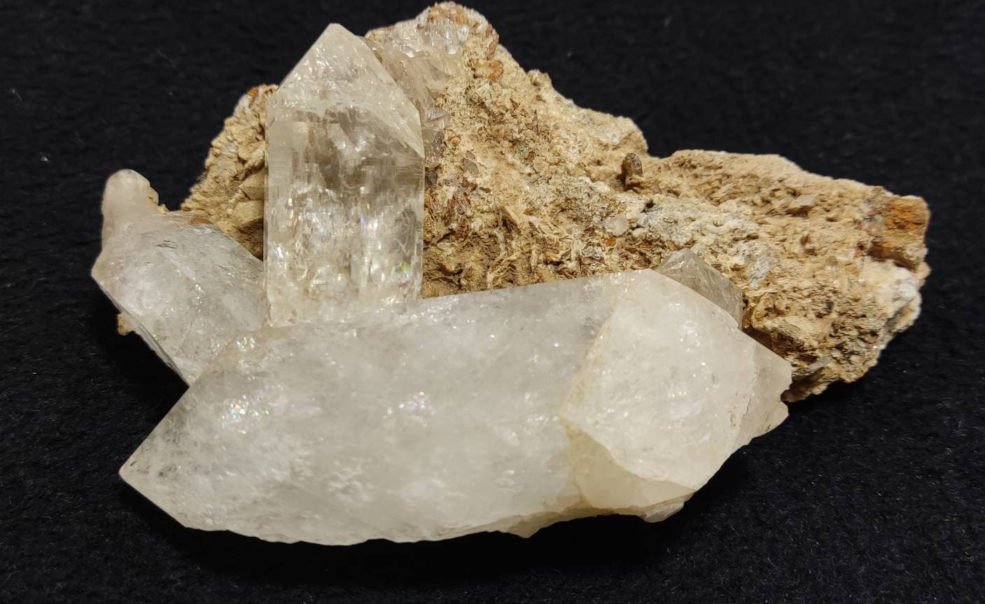 Quartz Crystals on matrix 209 grams