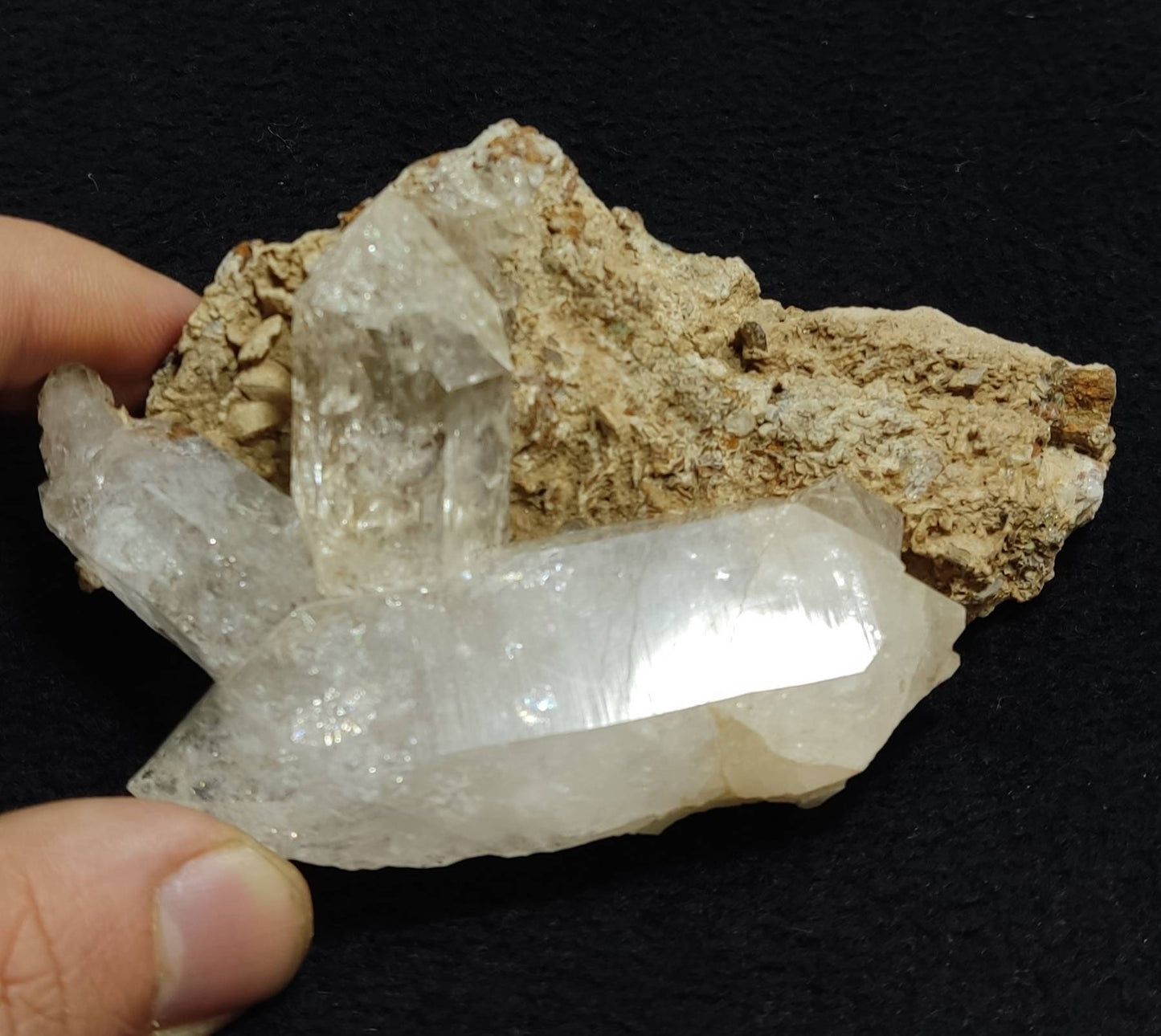 Quartz Crystals on matrix 209 grams