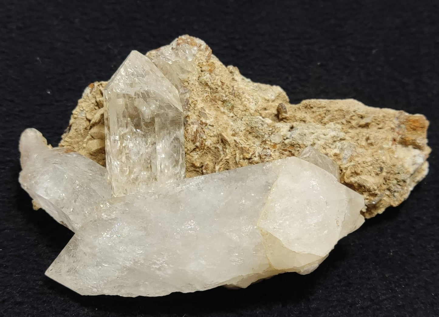 Quartz Crystals on matrix 209 grams