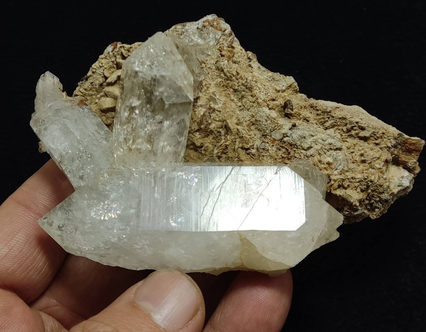 Quartz Crystals on matrix 209 grams