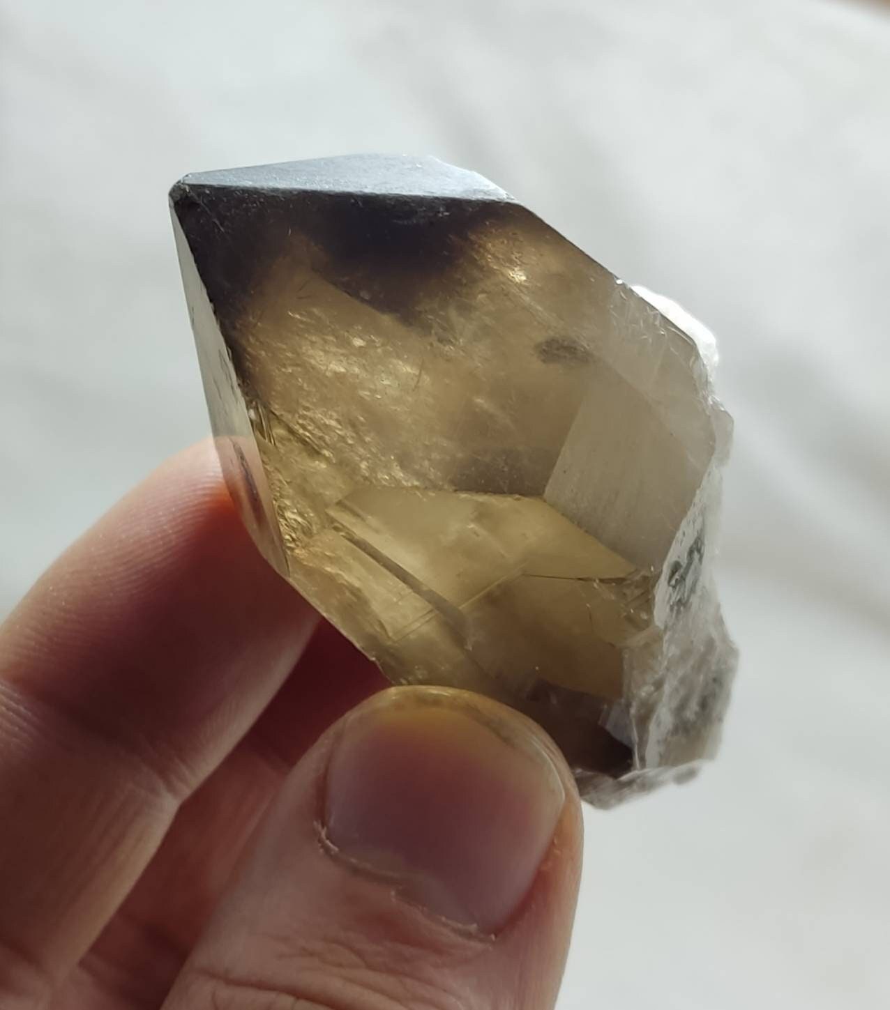 An amazing Beautiful terminated specimen of smoky quartz crystal 87 grams