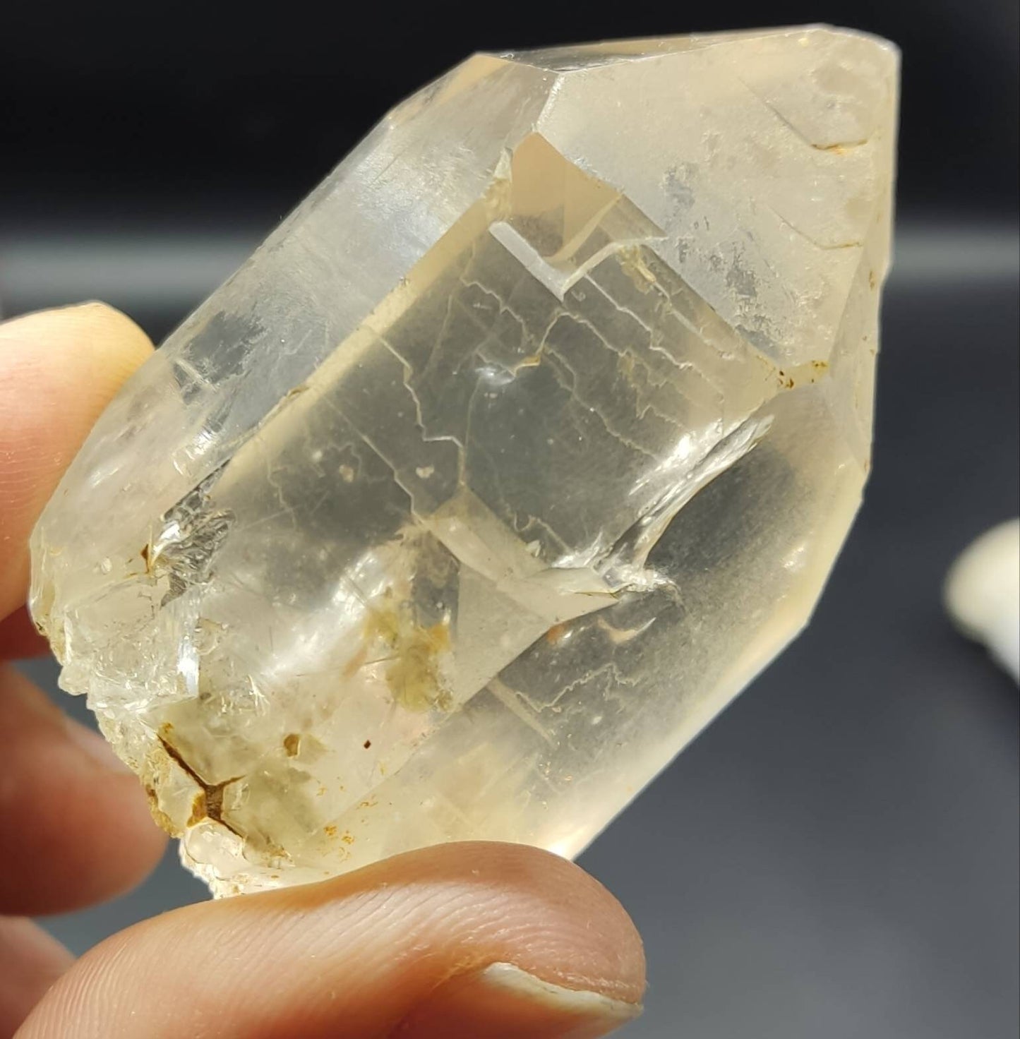 Quartz crystals transparent quartz natural quartz terminated quartz Quartz Crystals 119 grams